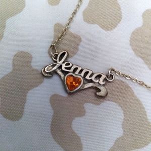 Personalized name/birthstone necklace